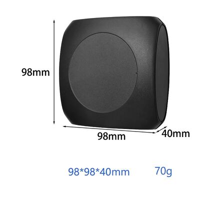 Doku Yüzeyli 98*98*40mm Siyah IoT İletişim Ağı Muhafazası