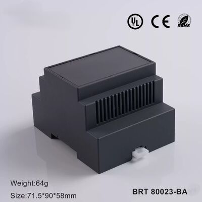 DIN Ray Kılıfı 4 Modül DIN Ray Yuvası PCB Röleleri ve Modülleri İçin Yangın Geciktirici ABS'de
