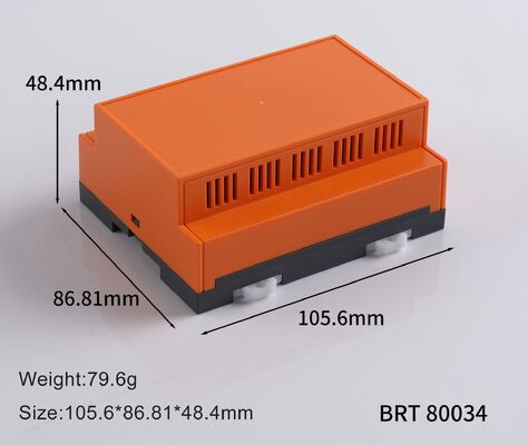 DIN Ray Kutu BRT80034 105.6x86.8x48.4mm Endüstriyel Kontrol ve Güç Kaynağı için DIN Ray Kutusu